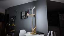 Drewniana lampa led