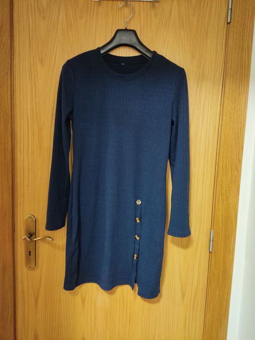 Vestido azul marinho