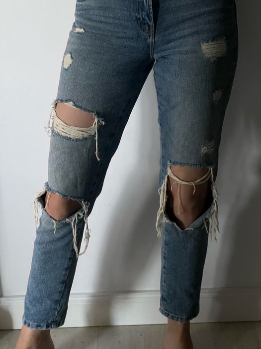 Jeansy Mohito rozmiar 34 casual XS niebieskie