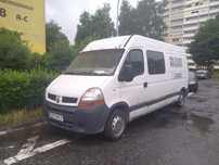 Renault master brygadowka 6 osobowy uszkodzony