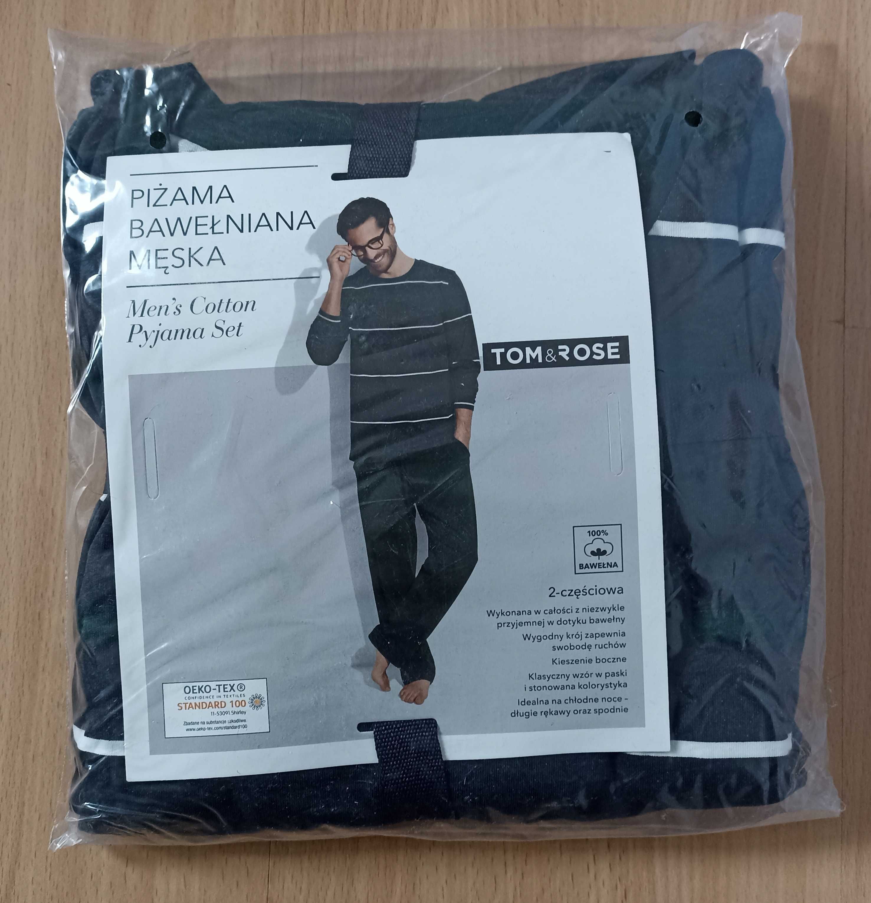 Piżama męska bawełniana rozmiar L, XL nowa