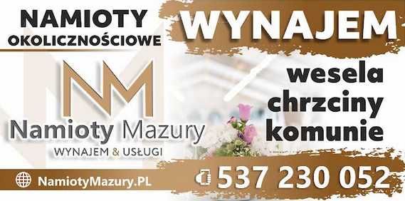 Namiot imprezowy do wynajęcia 4x8 4x10 5x10 6x10 Wesele , Komunia