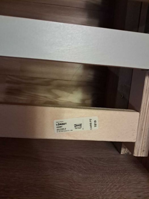 Łóżko jednoosobowe z materacem 2 szt