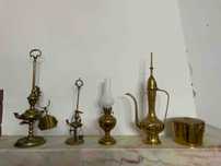 Peças decorativas Cobre (Lamparinas, candeeiro, Bule, Pote)