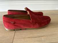Mokasyny buty czerwone meskie Wojas r.42