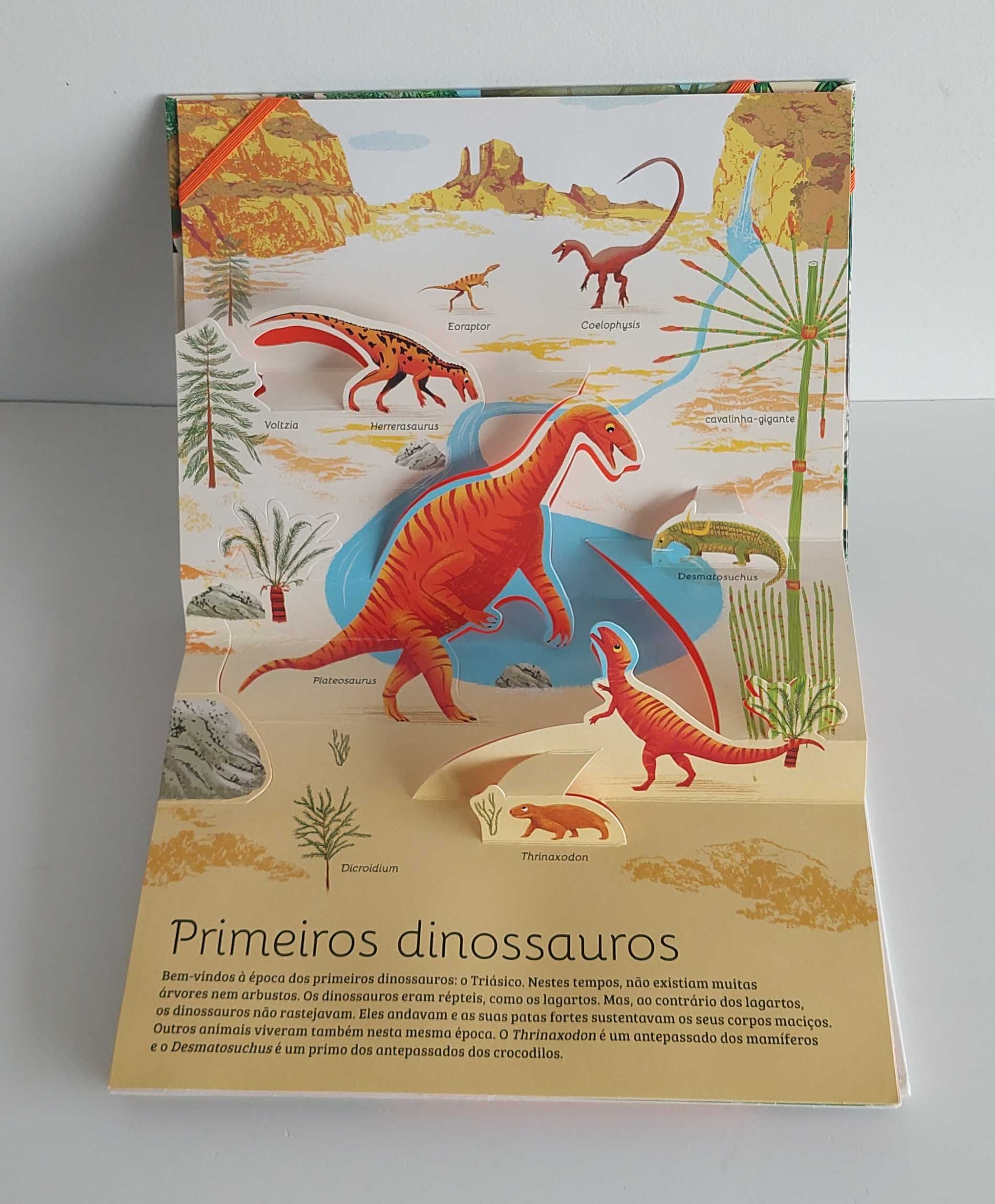 Os dinossauros em pop-up