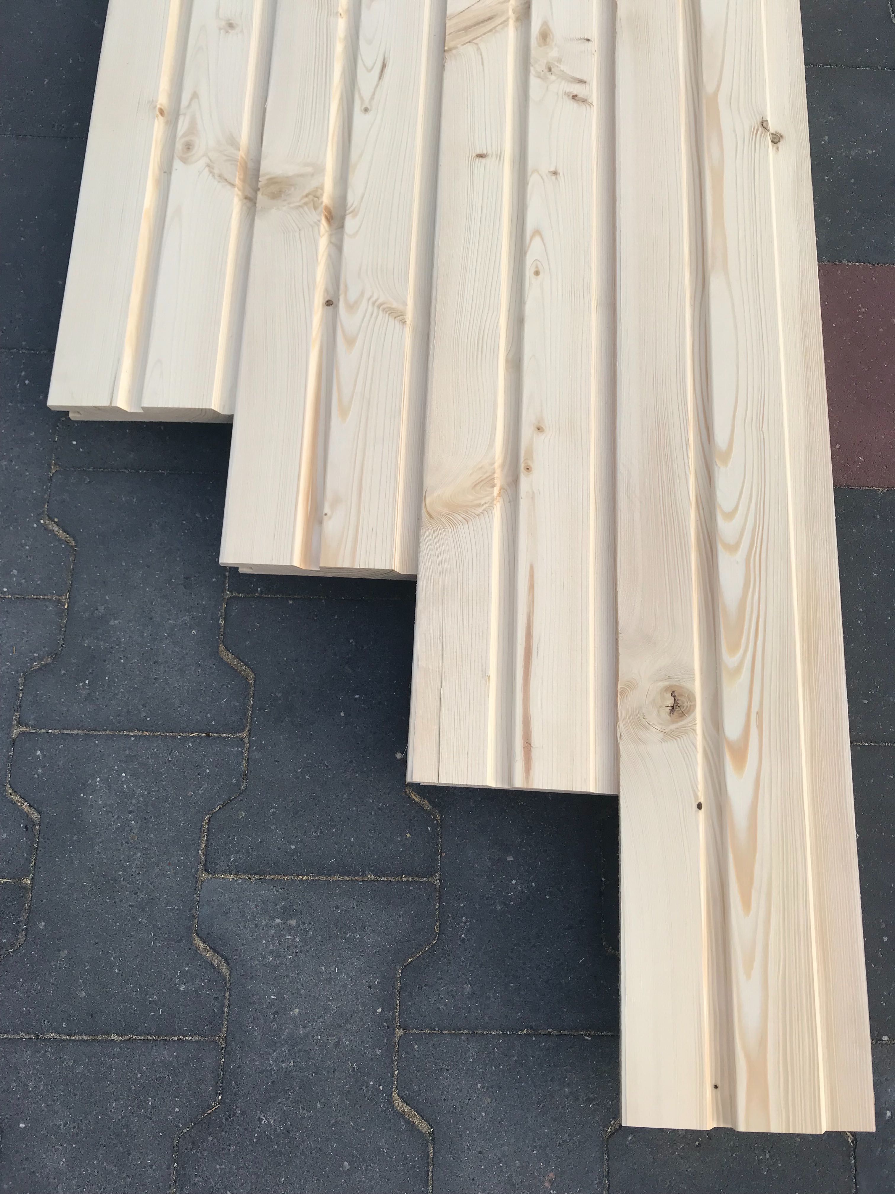 Romb, duo romb, deska świerk skandynawski, 26x146 elewacja