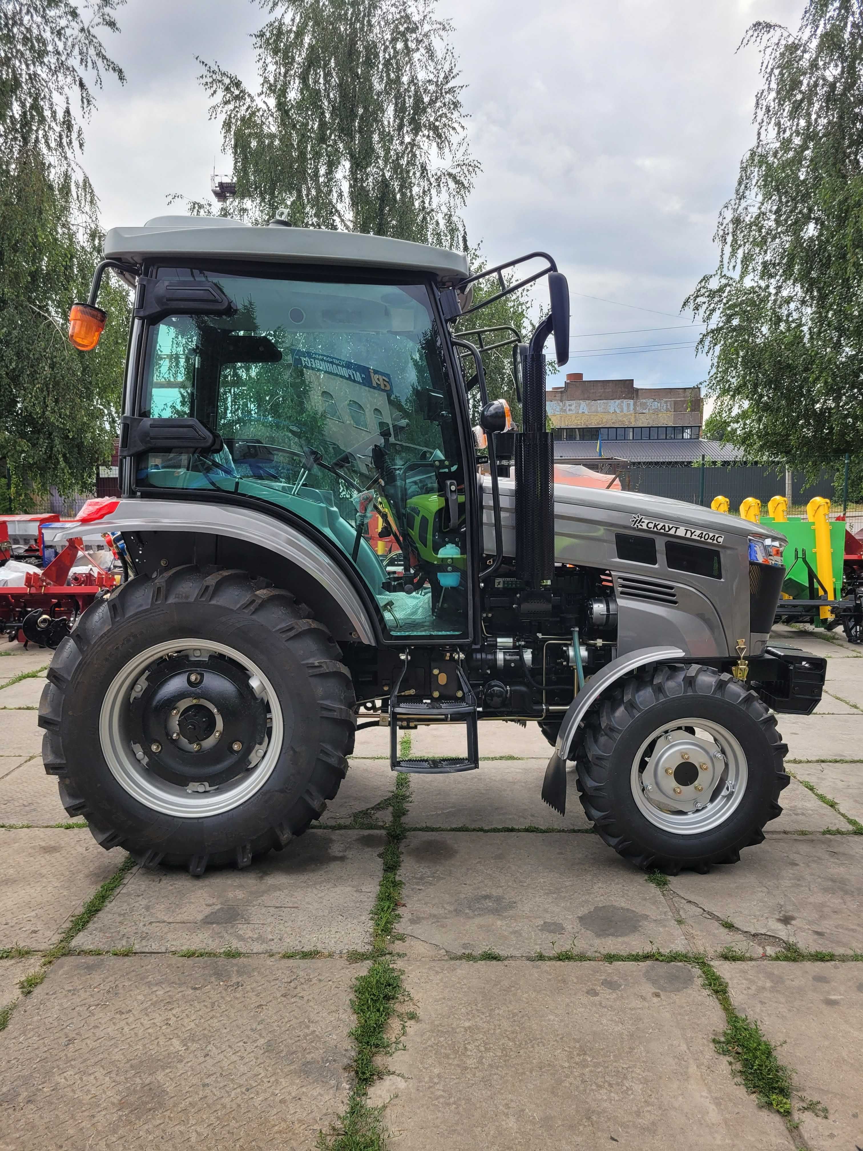 Мінітрактор з кабіною Скаут TY-404С /Реверс 4х4/ Безкоштовна доставка/