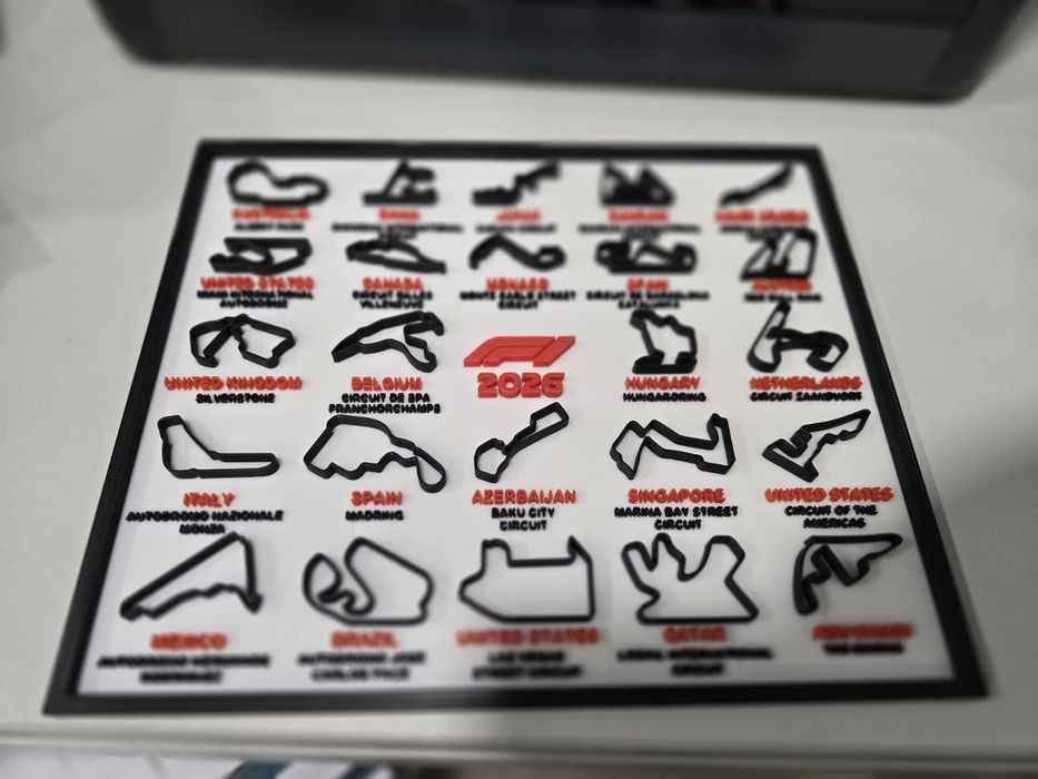 3д календарь Ф1 2026