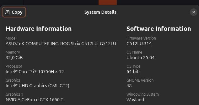 Asus Rog Strix G512 LU