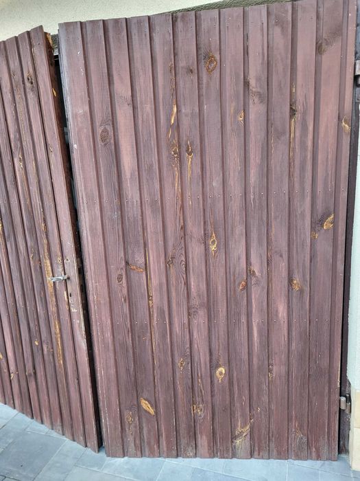 Drzwi brama garażowa drewniana