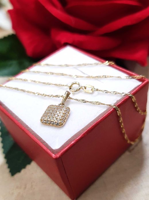 Złota  zawieszka p.585/0,81g