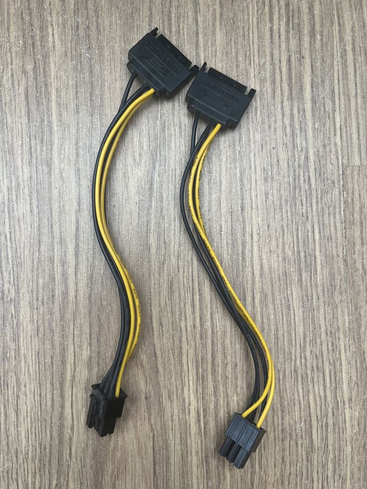 Кабель 2*6pin to 8 pin, sata