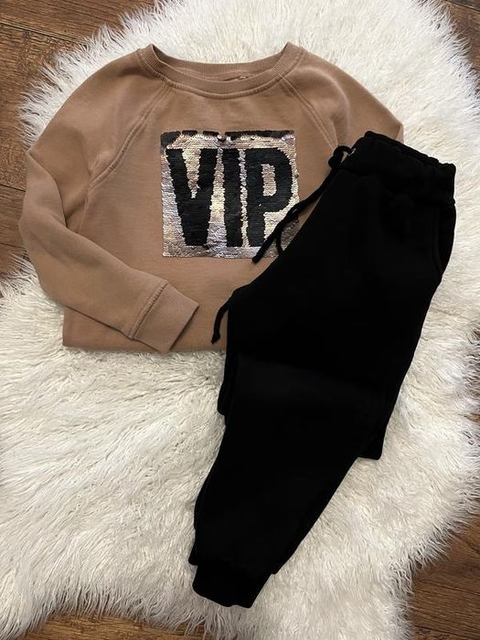 Детский костюм тёплый свитшот штаны стиль zara