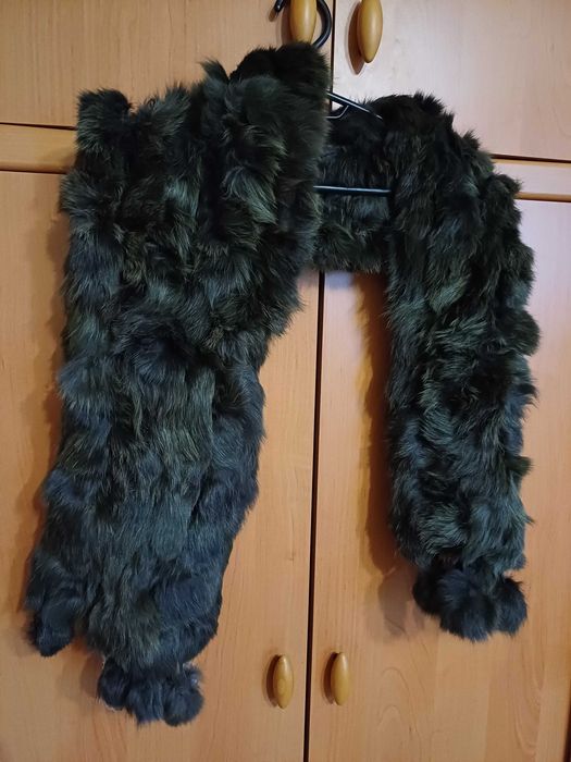 Шарф з натурального хутра кролика. Новий