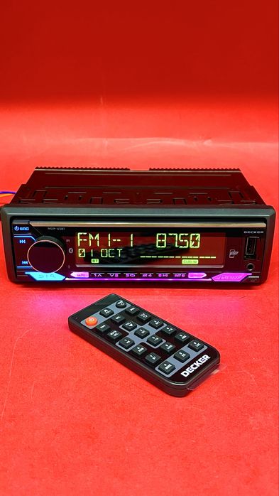 Автомобільна магнітола Decker MDR-125 BT | DSP | Bluetooth | 4×50 Вт