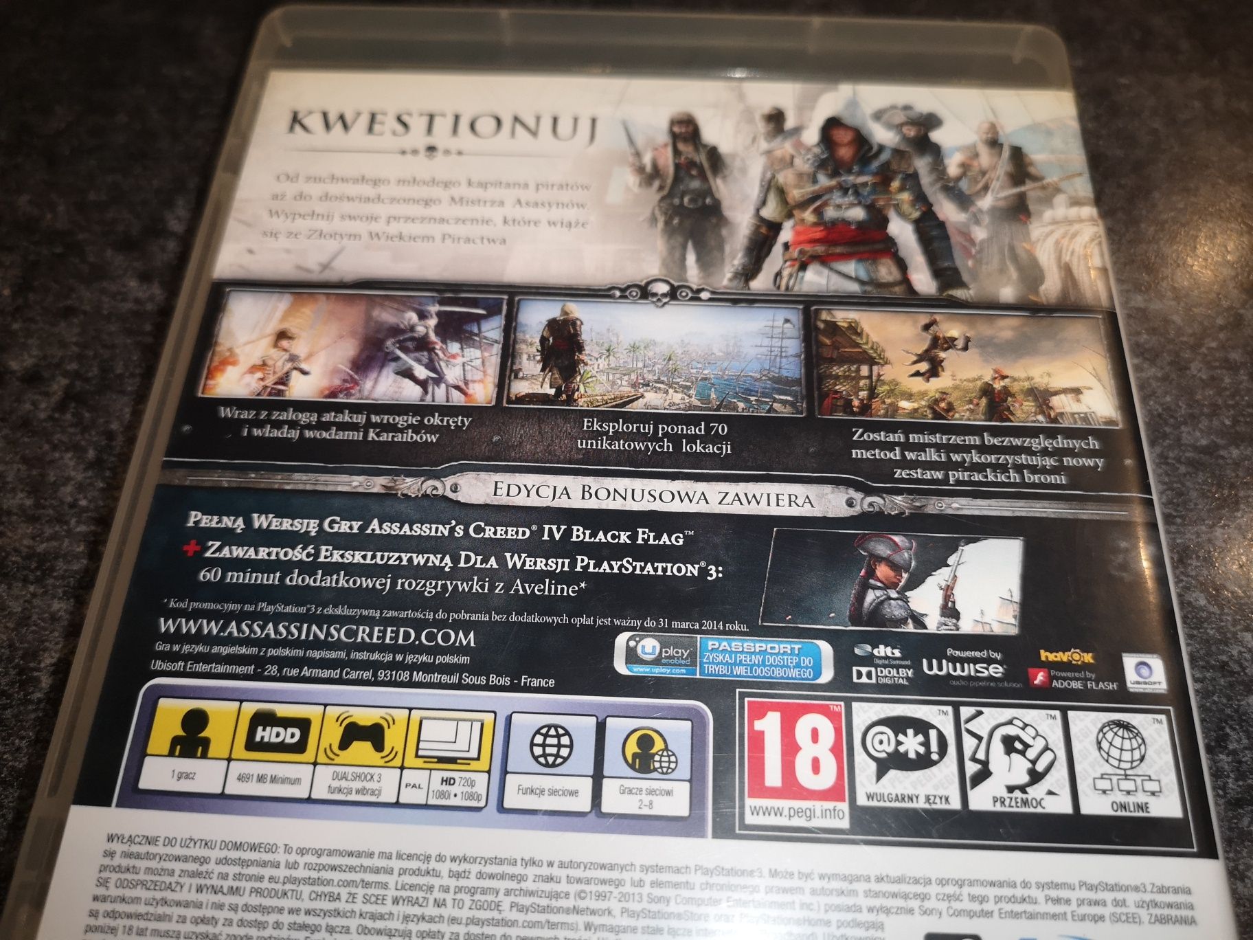 Assassins Creed IV Black Flag PS3 gra PL (możliwość wymiany) sklep