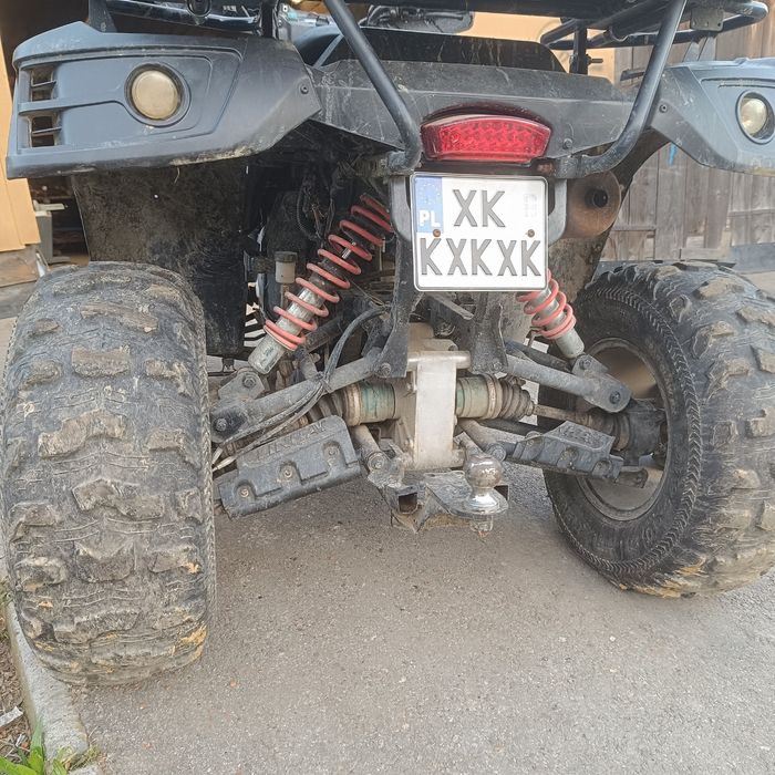 Quad linhai 420 + pług do śniegu.
