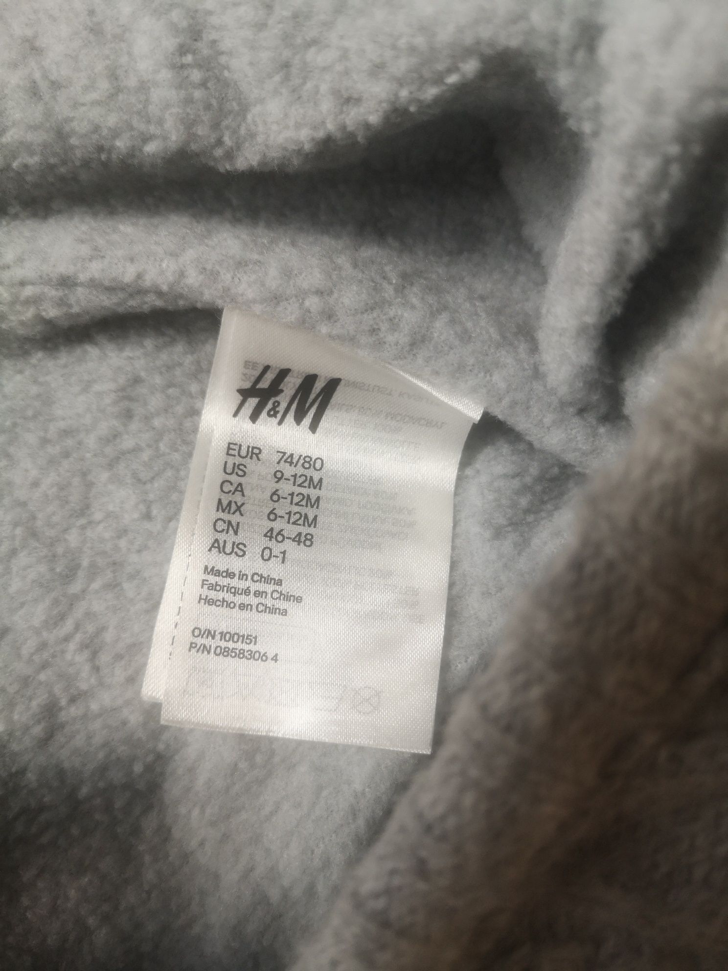 Komplet czapka i rękawiczki H&M rozmiar 74/80