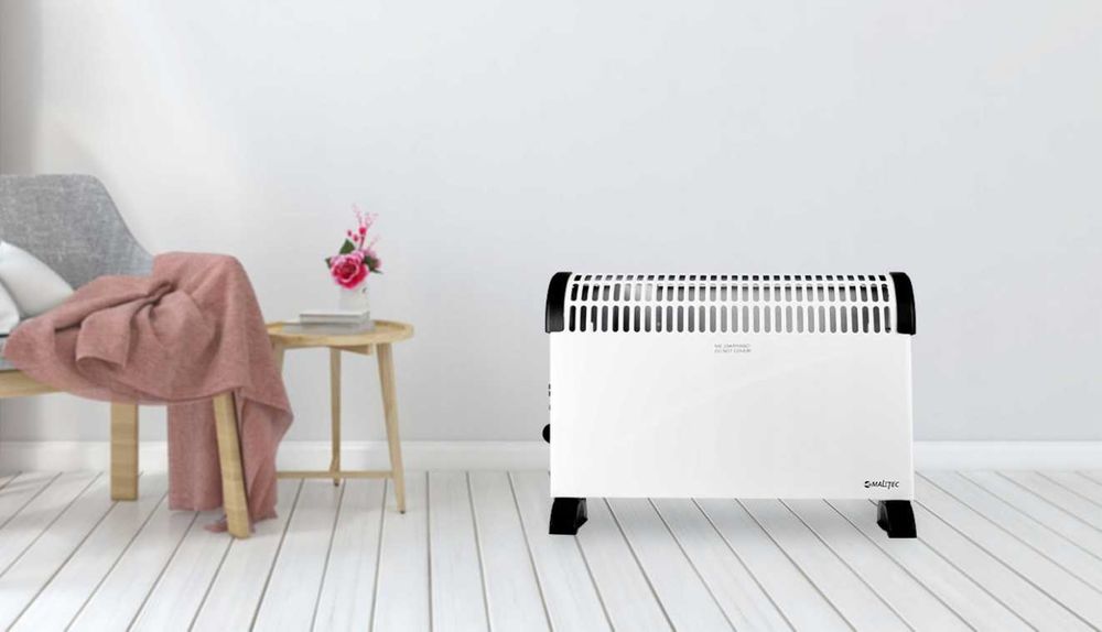 Ogrzewaj z Elegancją-Grzejnik elektryczny 2000 W biały,czarny 52x34 mm