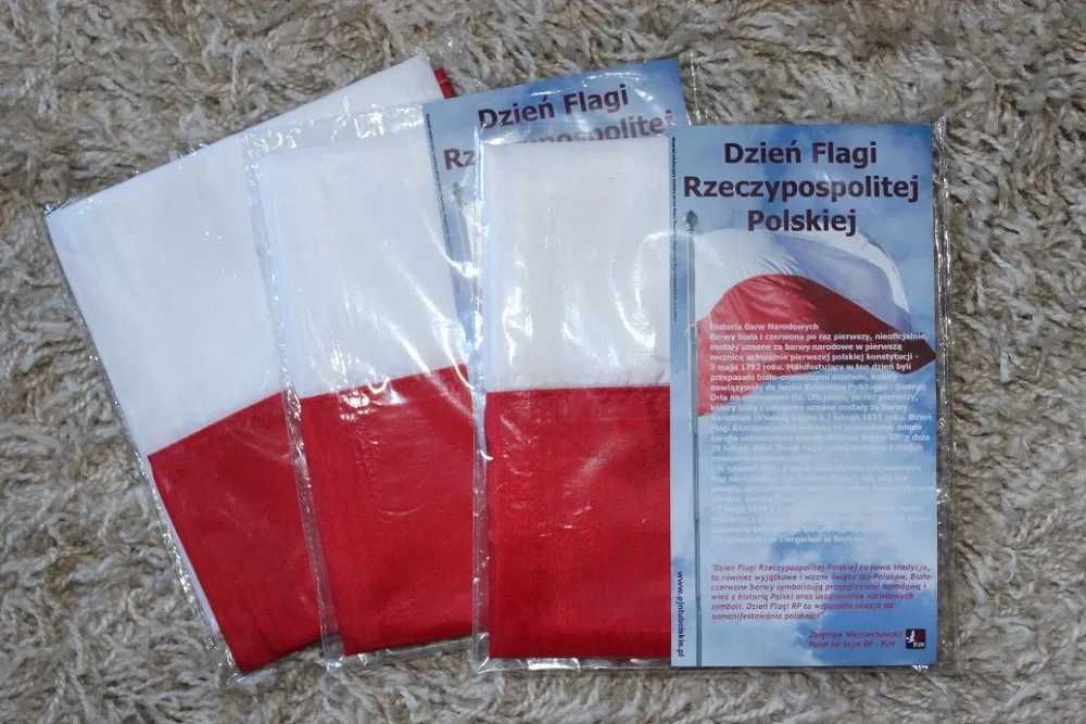 Flaga Polski biało czerwona NOWA