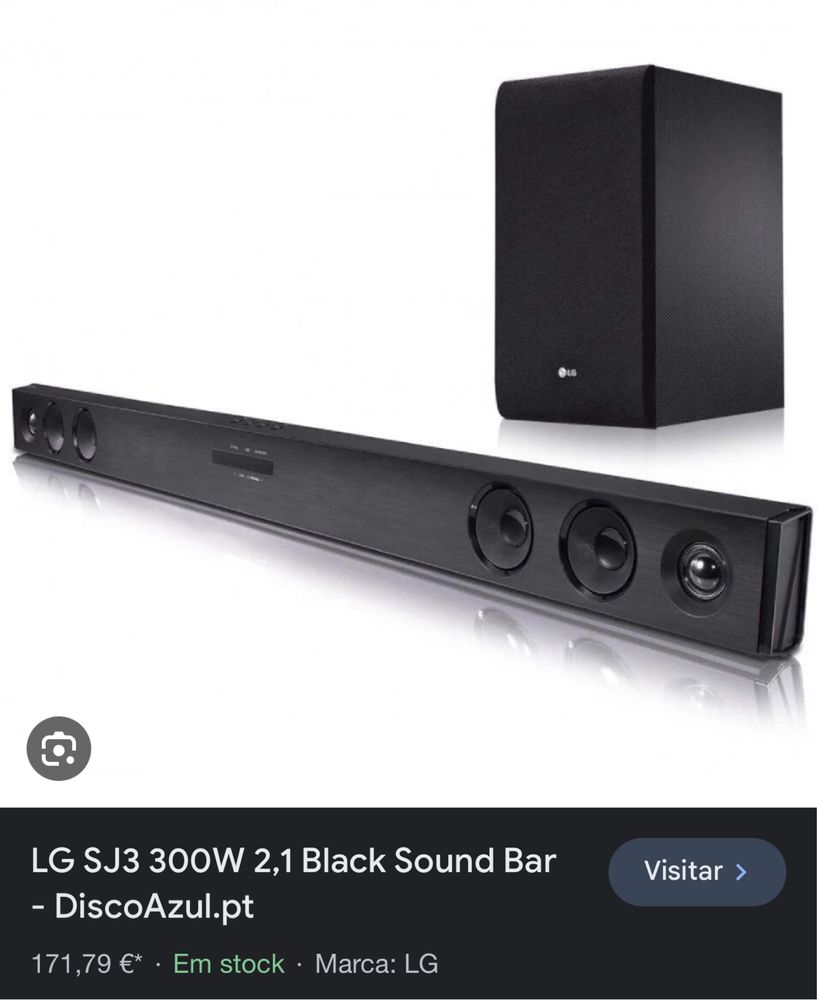 LG SJ3 sound bar