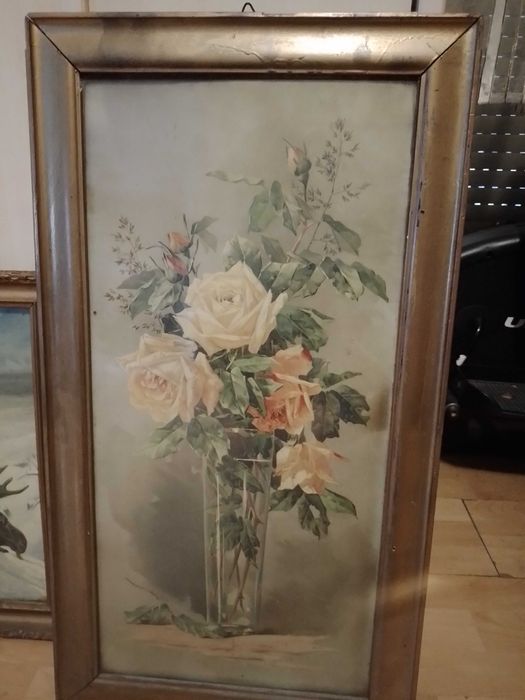 Obraz przedwojenny róza