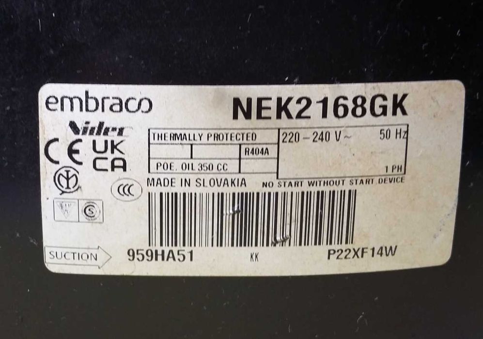 Embraco NEK2168GK Компрессор от холодильника.