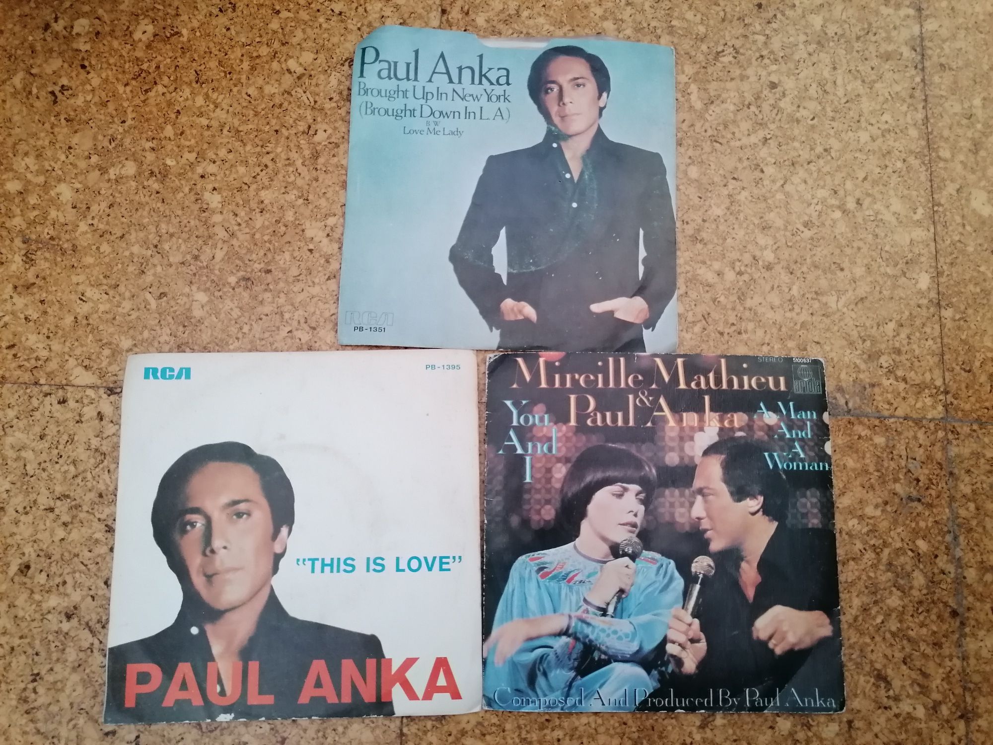 discos de vinil (singles) de Paul Anka