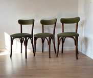3 krzesła | stare krzesło drewniane na sprężynach | Thonet Art Deco