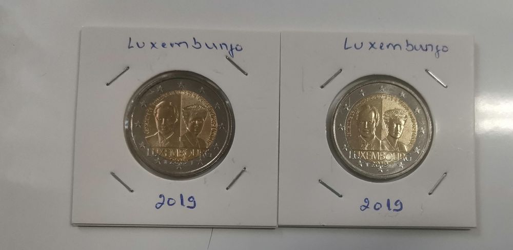 Moeda UNC comemorativa de 2€ - Luxemburgo 2019