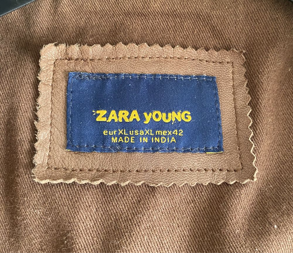 Casaco Zara em pele