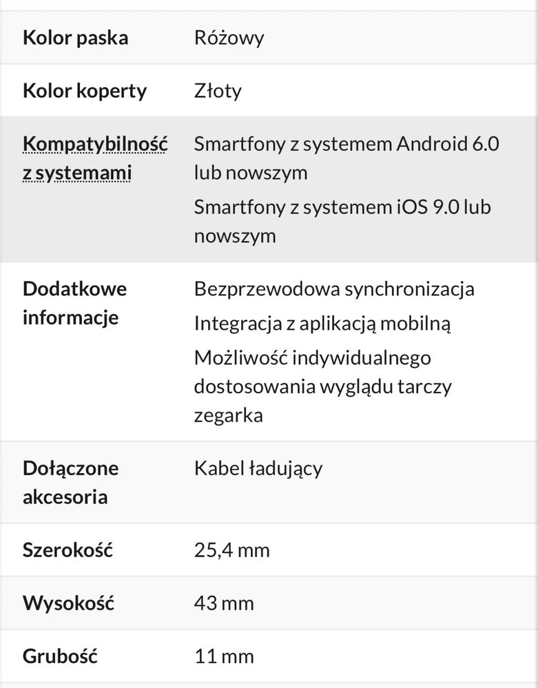 Opaska Huawei band 6