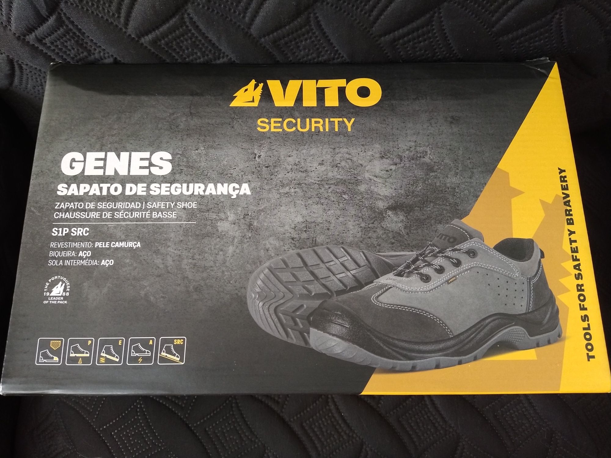 Sapatos de segurança biqueira de aço casa quarto apartamento vivenda.