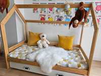 Łóżko domek 80 x 160 sosna hausebed wooden + szuflada łóżeczko dziecko