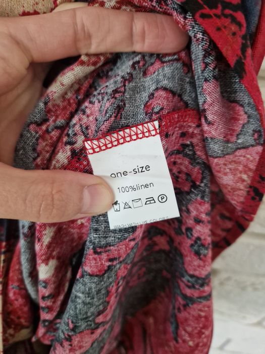 Lniana sukienka maxi boho chick one size XXL XL Plus size vintage