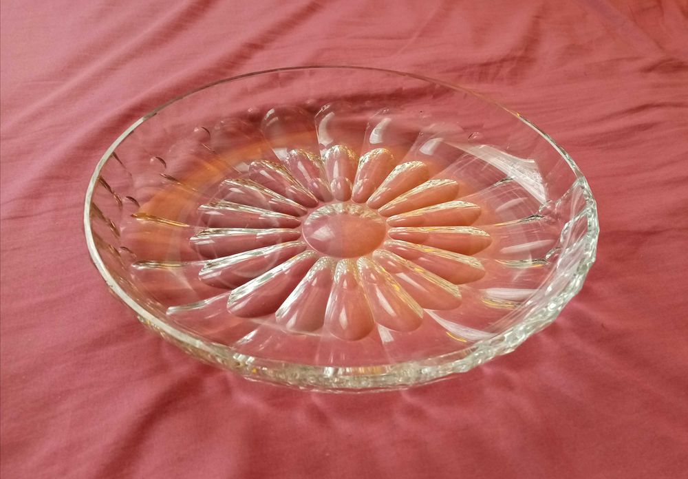 PRL Patera szklana okrągła średnica 28cm