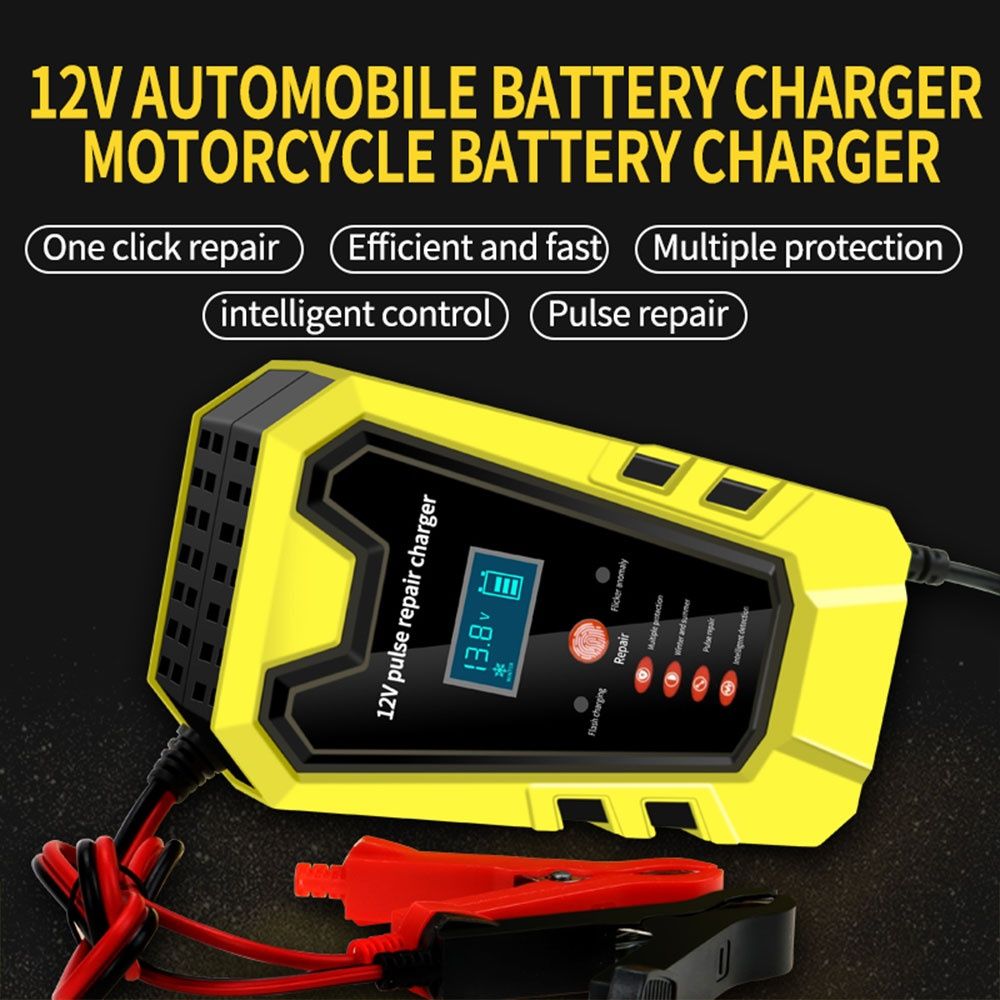 Carregador e reparador de bateria inteligente 12v 6A carro moto NOVO