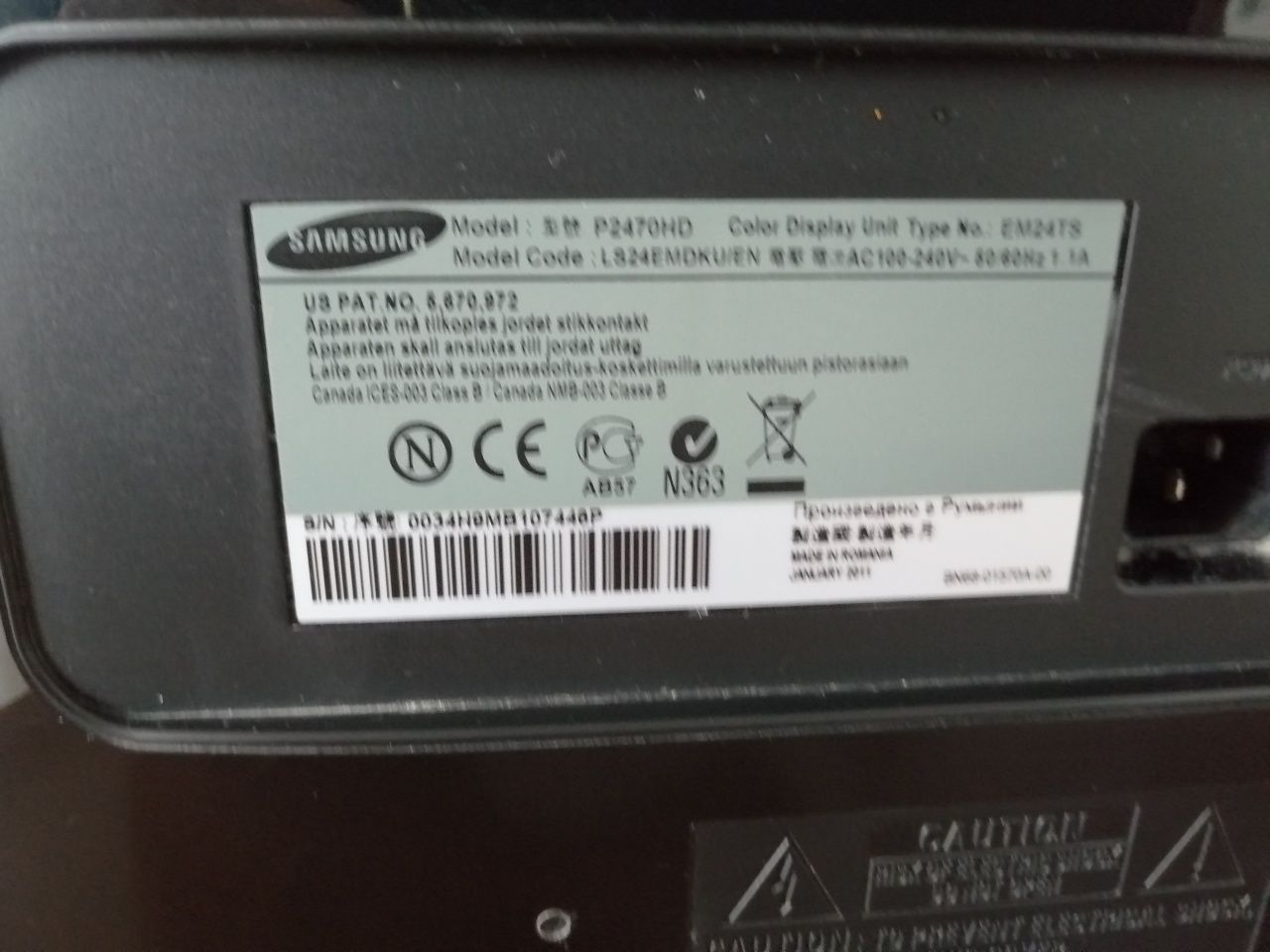 Monitor LCD  i TV Samsung 24 cale