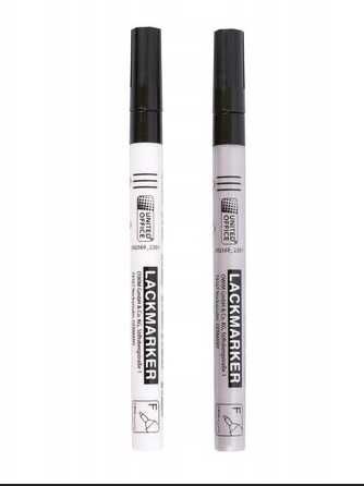 Marker dekoracyjny United Office 2 szt., drewno, plastik