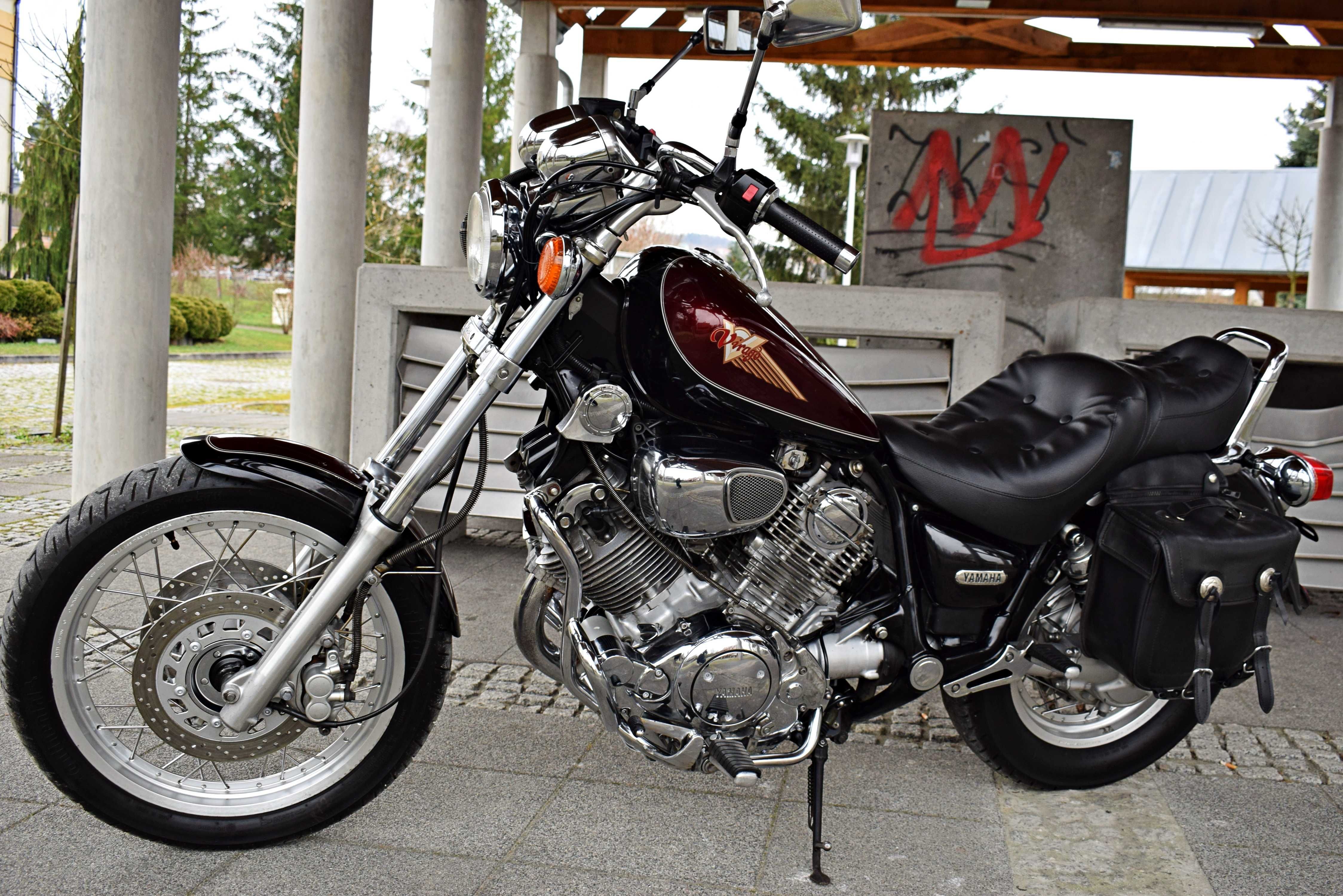 Piękna YAMAHA Virago 750 XV Zadbana Oryginał Bezwypadkowa UBRANA +TUV