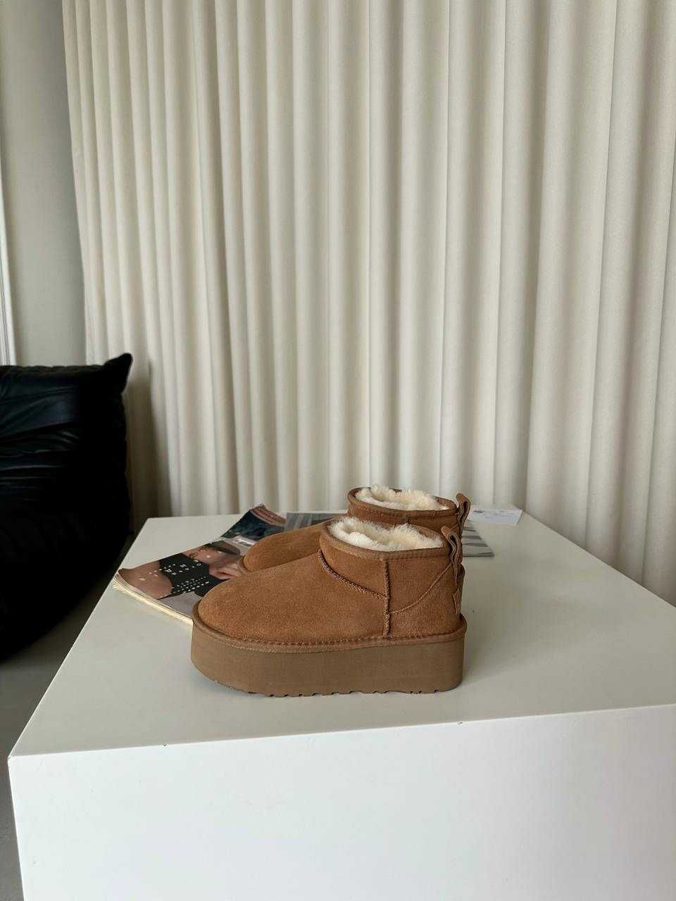 Розпродаж UGG Ultra Mini Platform Ginger коричневые УГГ ультра міні
