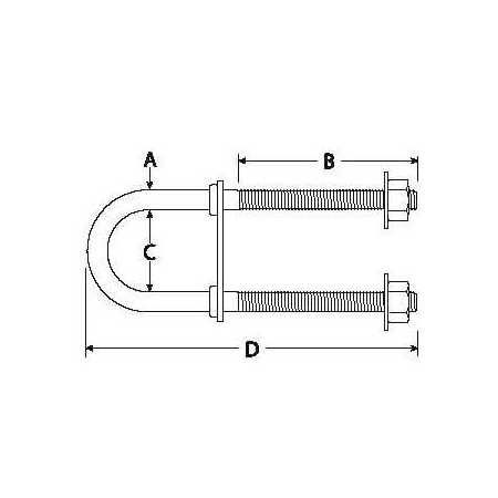 Ucho Cumownicze M8 x 111 mm Stal Nierdzewna Attwood 66263-1