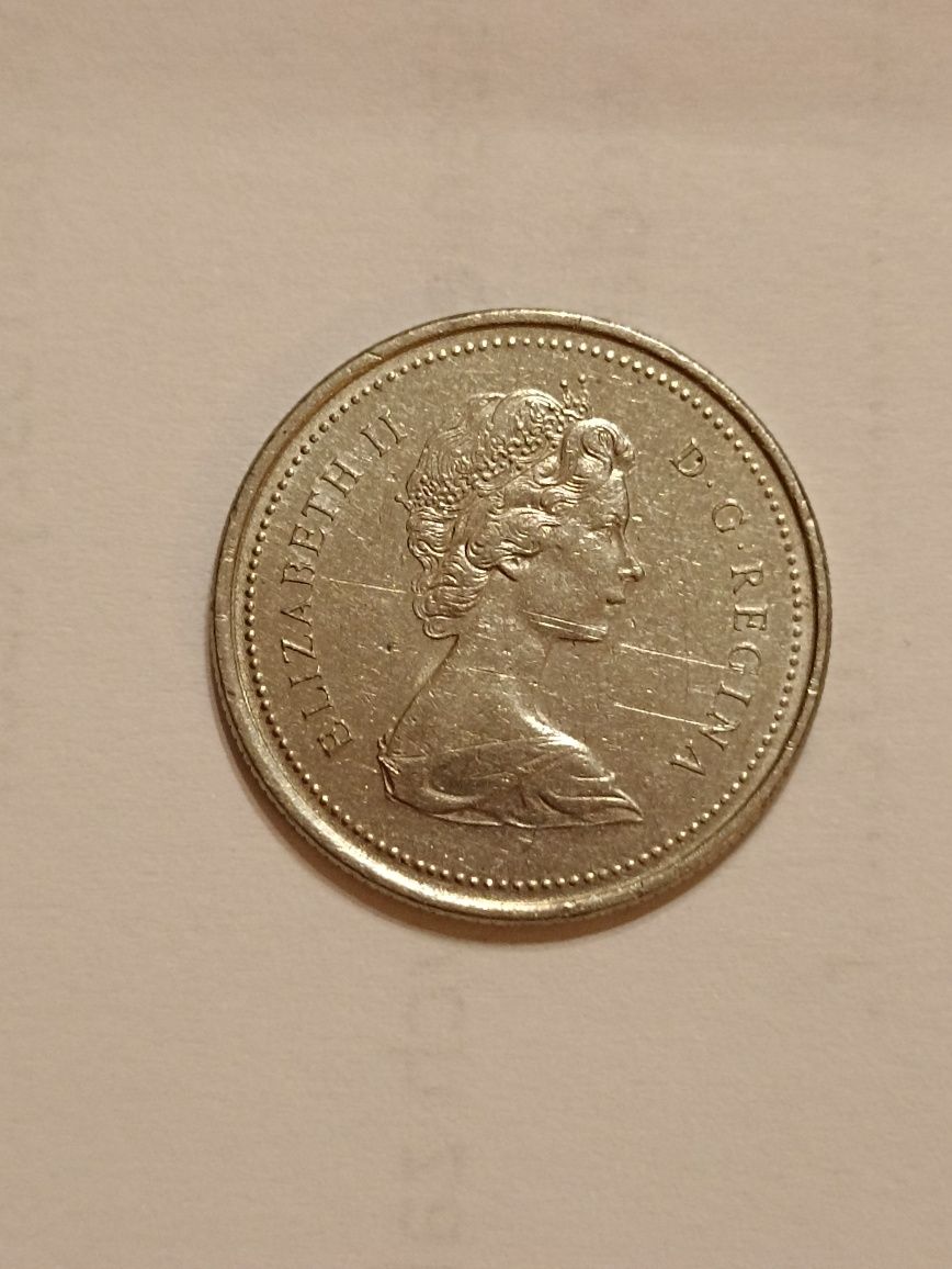 Moneta 25cents, Elżbieta II,D.G Regina,Canada