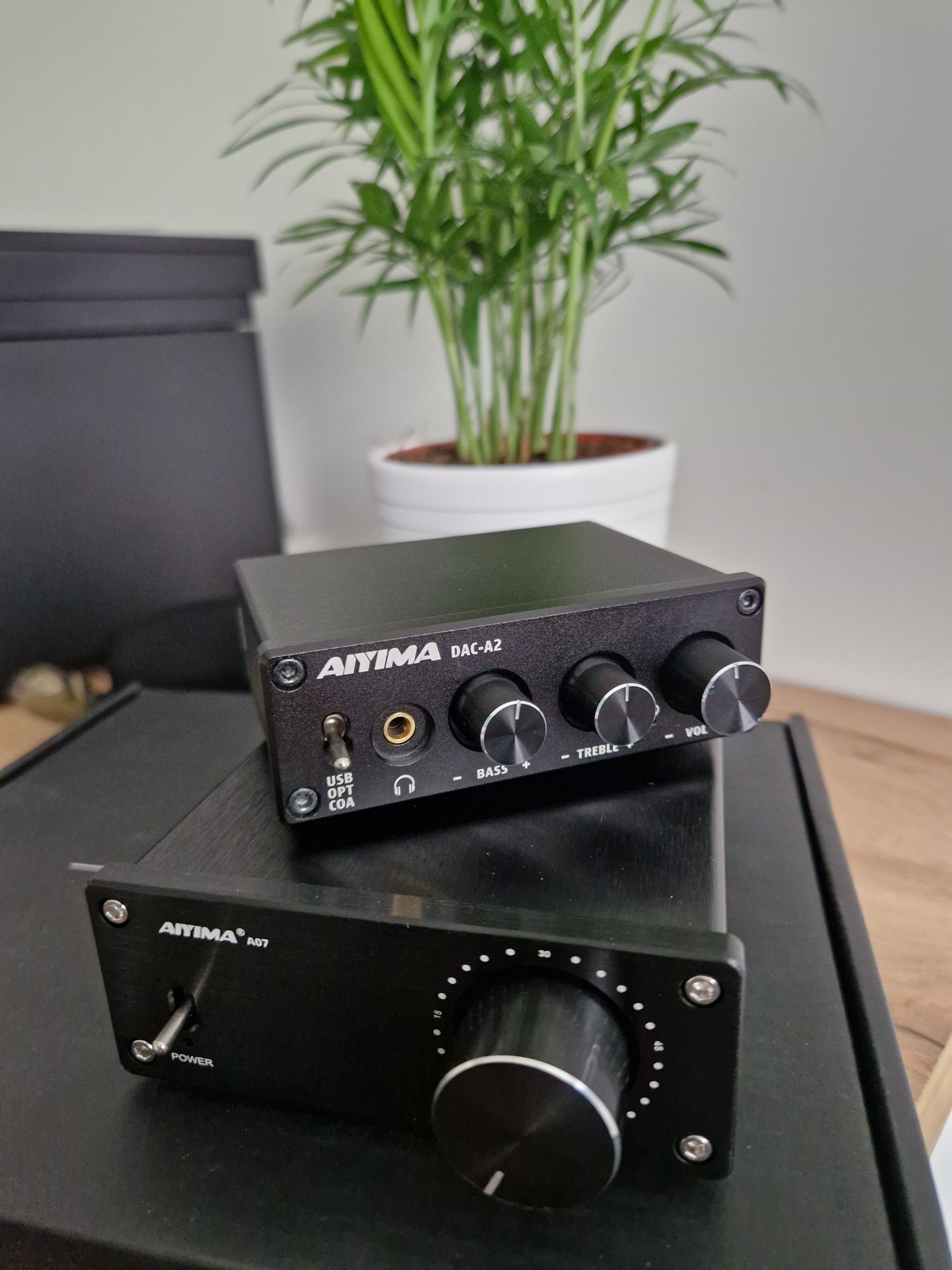 Gratis DAC, Wzmacniacz Aiyima A07 zasilacz 48V 10A 480W stereo