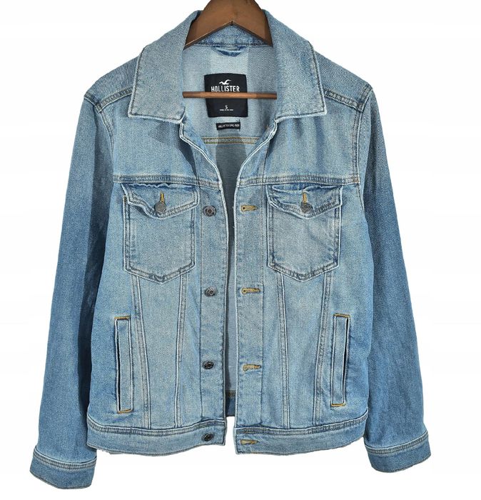 Hollister Epic Flex Jeansowa Kurtka Męska Denim Trucker S