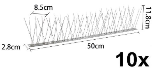 Gęste Kolce Na Ptaki Gołębie Kolce Przeciw Ptakom 10X 50 Cm