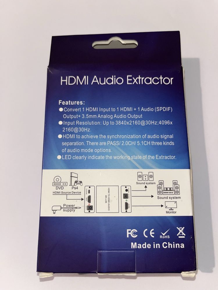 Extractor hdmi audio rozdzielacz hdmi konwerter