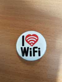 Pin przypinka I love Wi-Fi
