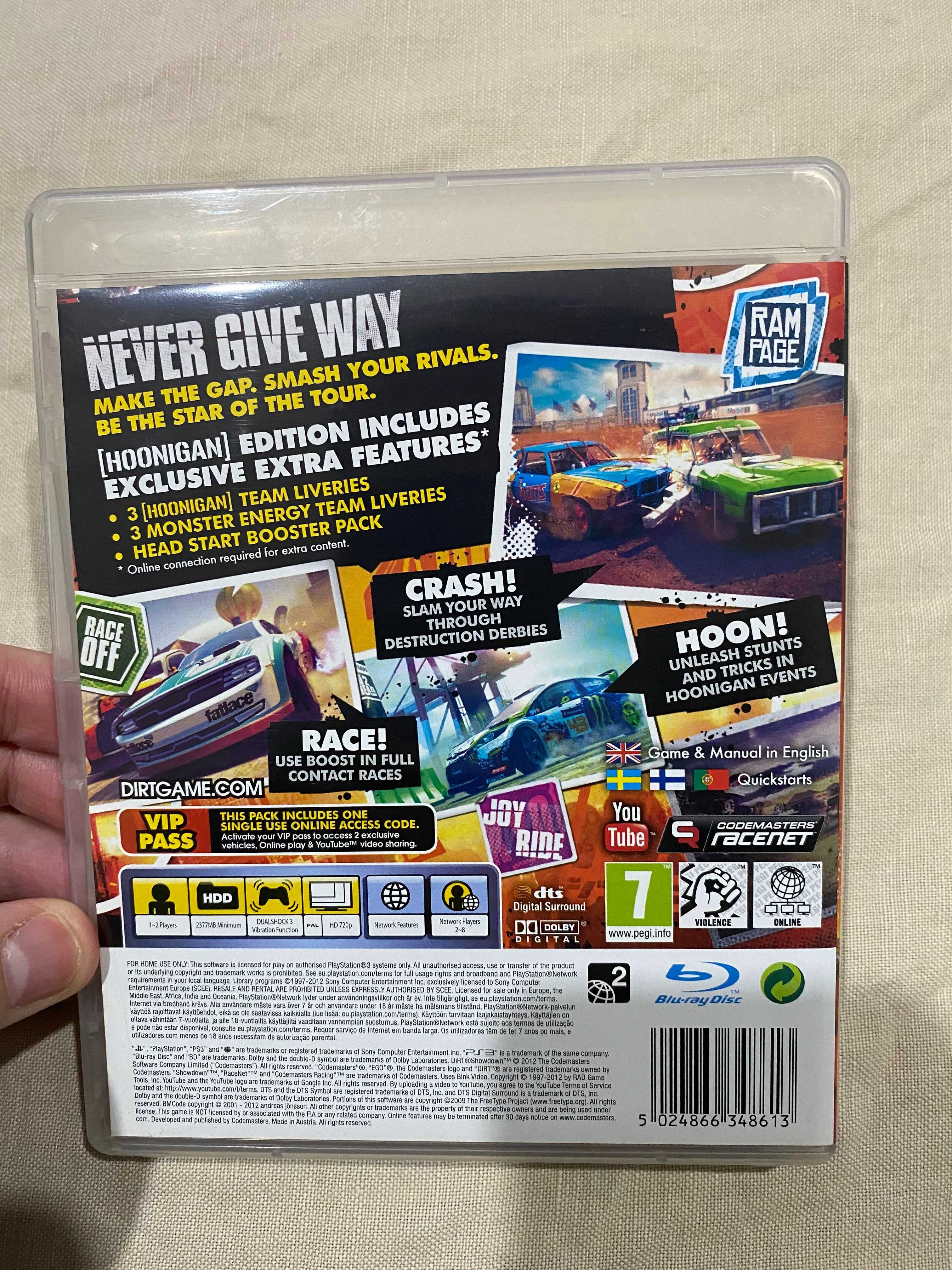 Jogo PS3 - "DiRT Showdown"